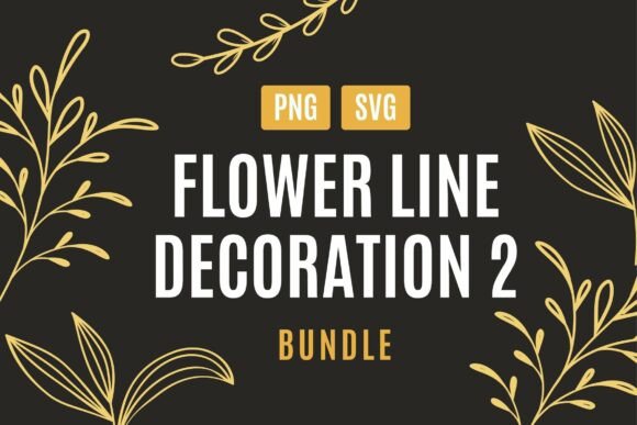 Download Floral Line Decoration Set 02 - Set Collection