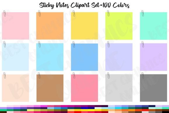 Download Little Post It Notes Clipart Set Images - Set Collection