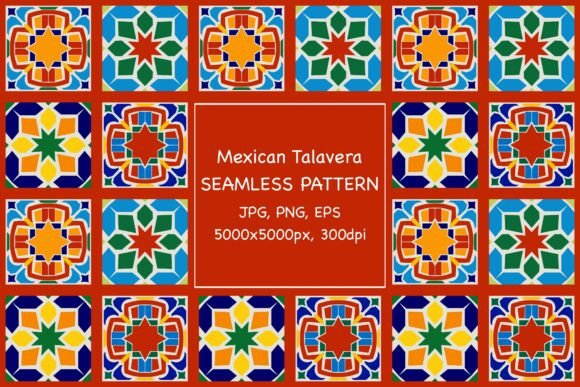 Download Mexican Talavera Seamles Pattern EPS PNG - Premium Resources