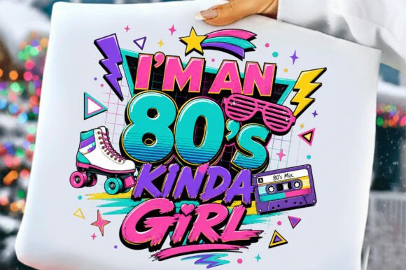 Download Retro 80's Kinda Girl T-shirt Design - Design Collection