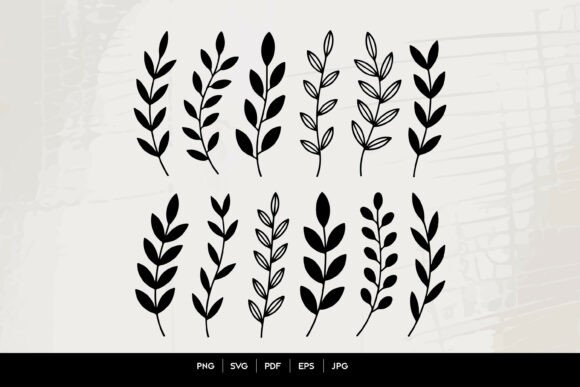 Download Minimal Leaf Branch SVG Set - Set Collection