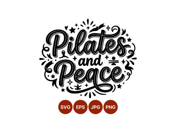 Download Pilates and Peace Calligraphic Lettering - Calligraphic Collection