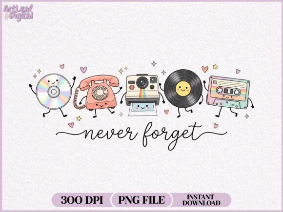 Download Never Forget Retro 90s Cassette Vinyl - Set Collection