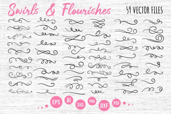 Download Swirls and Flourishes Clipart - Flourishes Collection
