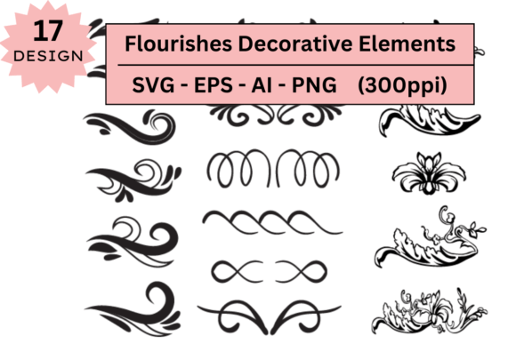 Download Flourishes Decorative Elements  Bundle - Flourishes Collection