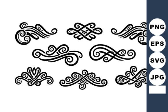 Download Ornamental Vintage Decorative Flourishes - Flourishes Collection