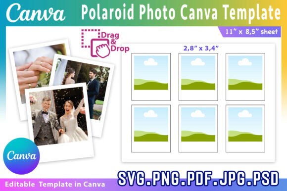 Download Polaroid Photo Canva Editable Template - Editable template Collection
