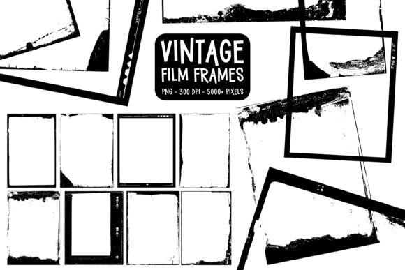 Download Vintage Photo Frame Png Clipart Set - Set Collection