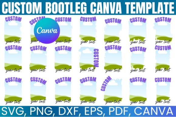 Download Bootleg Canva Editable Template Bundle - Premium Resources
