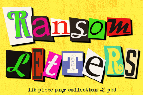 Download Ransom Letter Cutout Alphabet Set - Set Collection