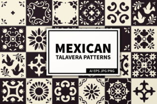 Download Mexican Talavera Tiles Patterns Set - Set Collection
