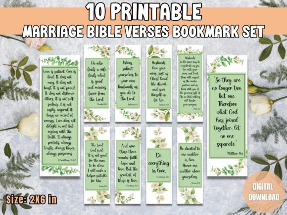 Download Marriage Bible Verses Bookmark Set - Set Collection