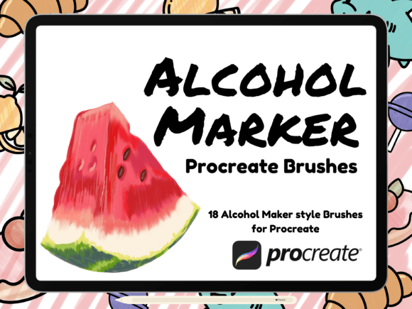 Download Alcohol Marker Style Procreate Brush Set - Set Collection