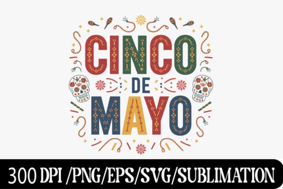 Download Cinco De Mayo Festive Design with Sugar - Design Collection