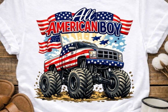 Download All American Boy 4th July PNG Design - Design Collection