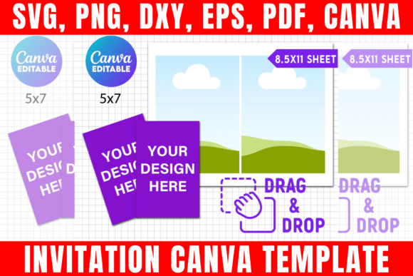 Download Invitation Canva Editable Template - Editable template Collection