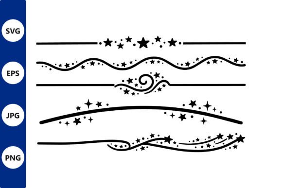 Download Ornamental Swirl Dividers with Stars Set - Set Collection